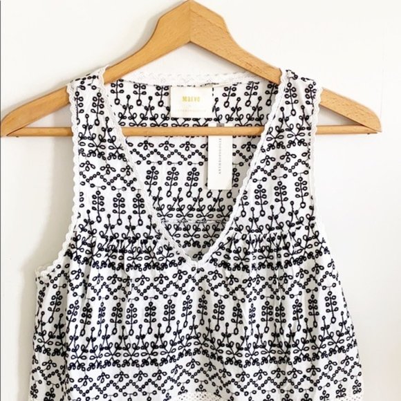 Anthropologie | NWT Cammie Embroidered Peplum Top - Picture 7 of 16